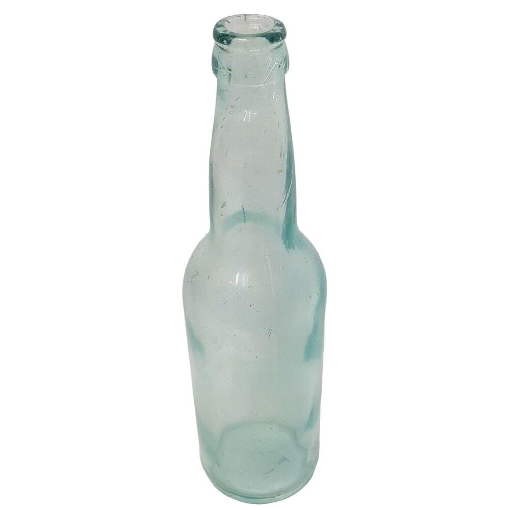 Adolphus Busch AB connected Aqua P7 Handblown Beer Bottle circa 1895 - 1910